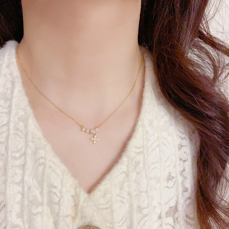 Beaded Star Pendant Necklace